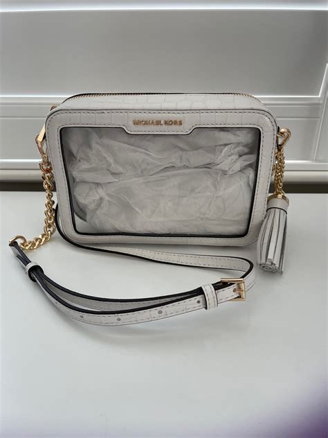 michael kors sac transparent|michael kors clear crossbody bag.